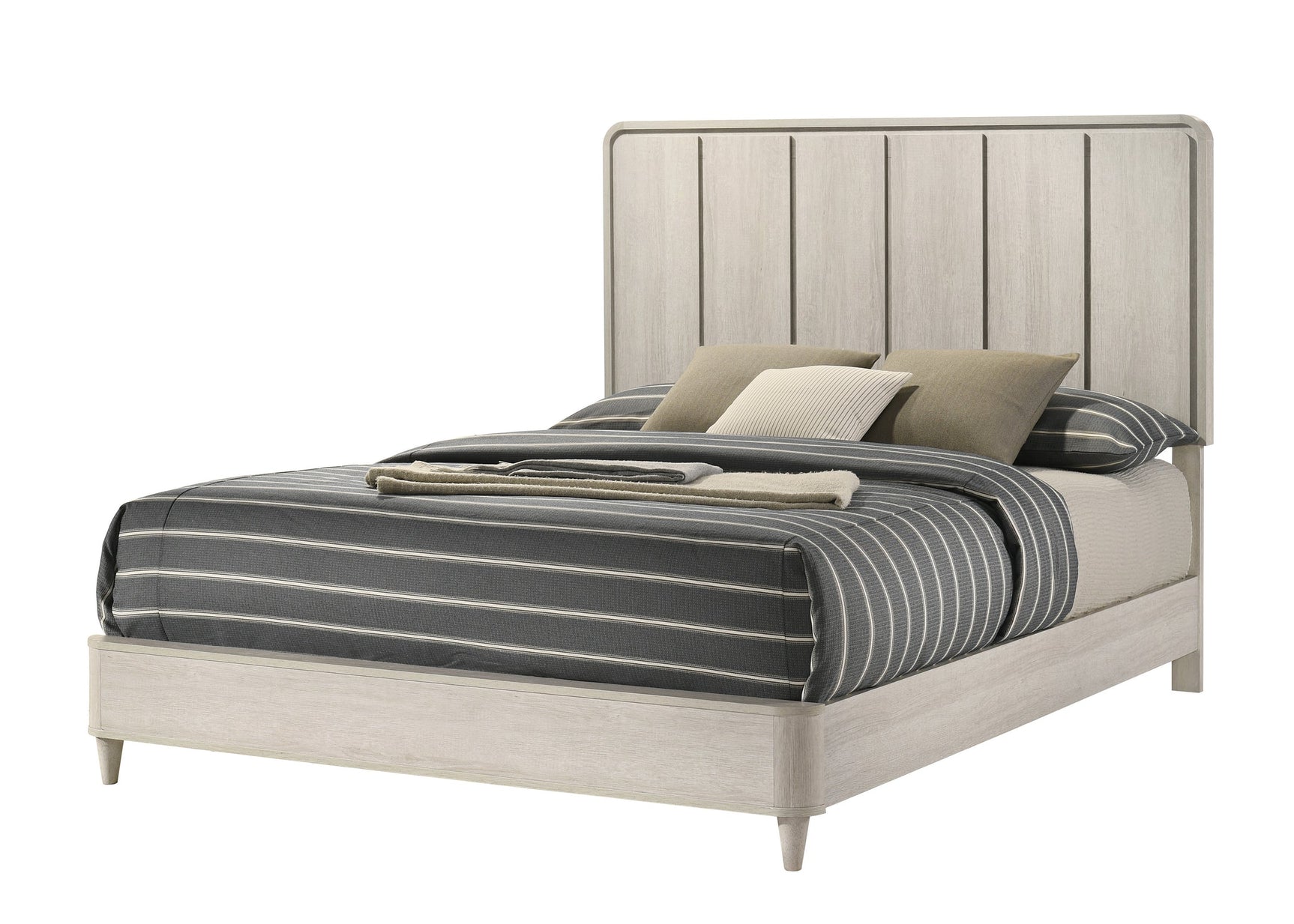 Nyomi White Queen Panel Bed - Ornate Home
