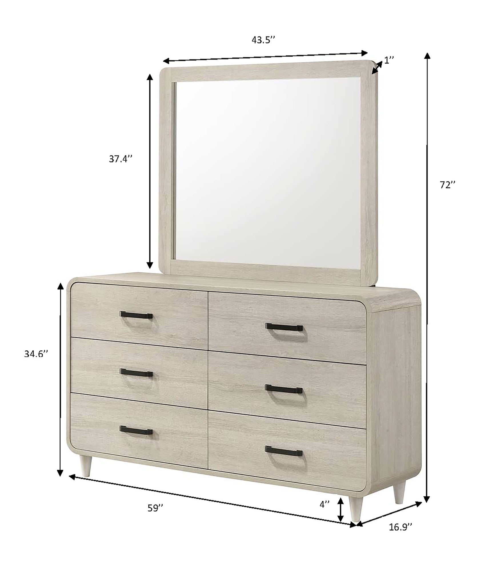 Nyomi White Panel Bedroom Set - Ornate Home