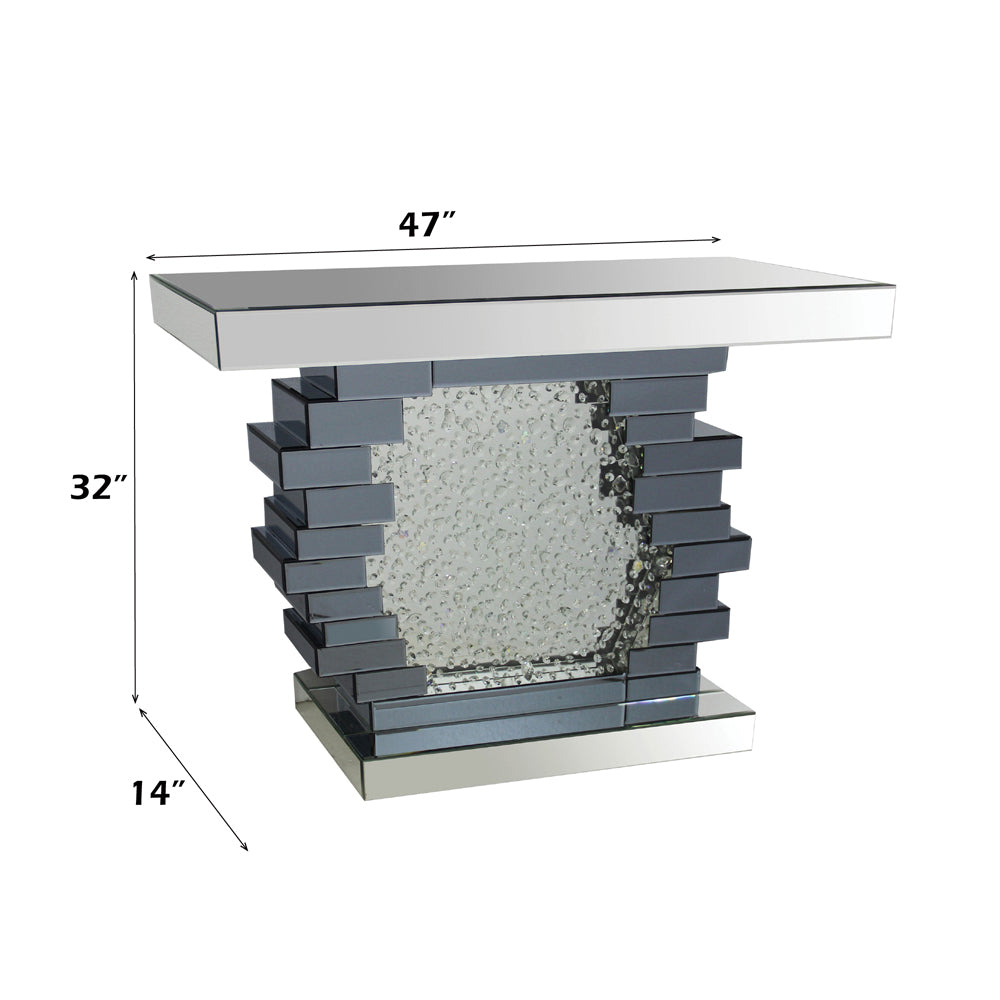 Nysa Faux Crystal Console Table - Ornate Home