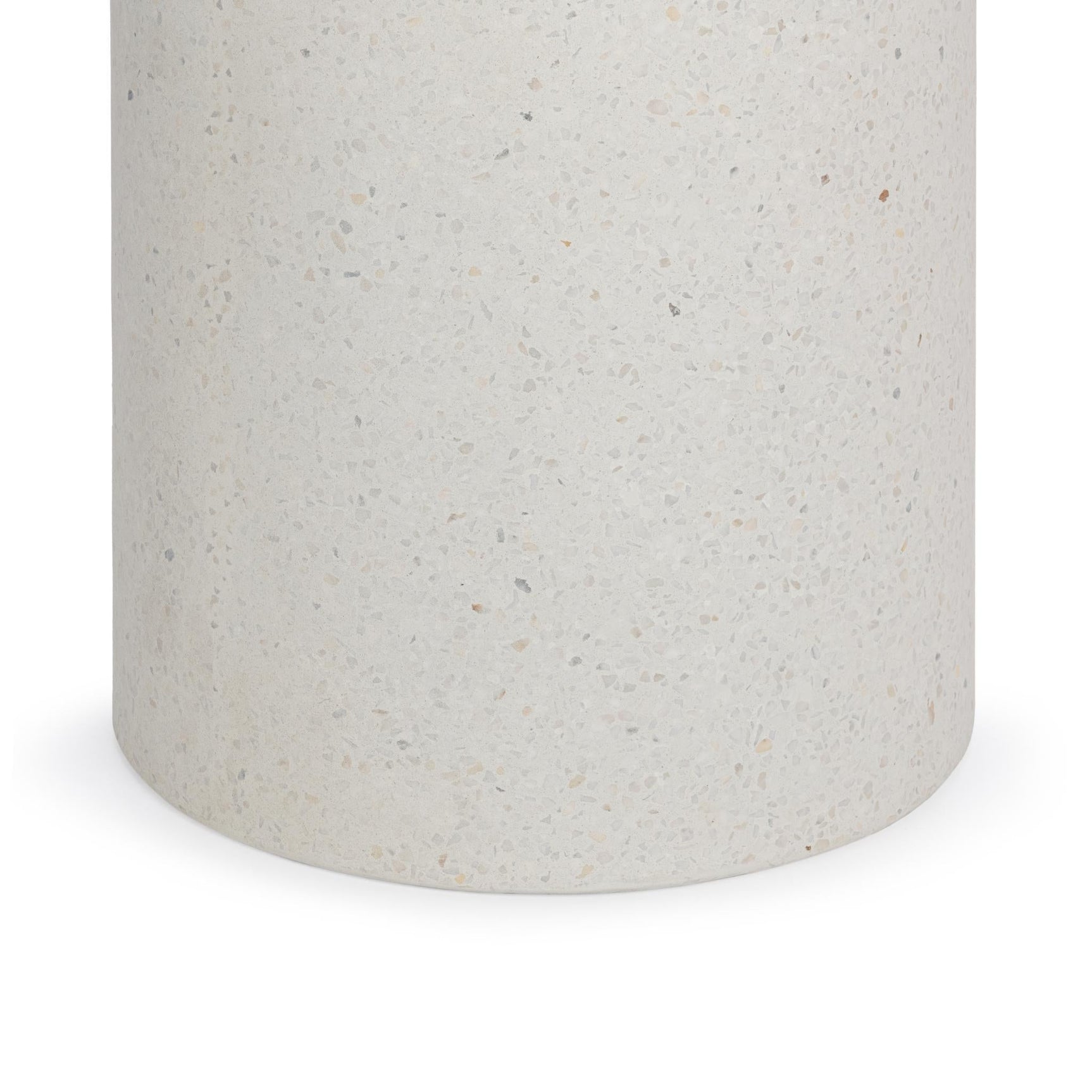 Nysa White Outdoor End Table - Ornate Home