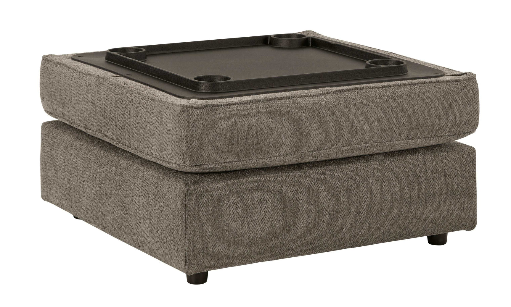 O'Phannon Putty Ottoman w/ Storage & Built-in Table Top (Online Special Price) - Ornate Home