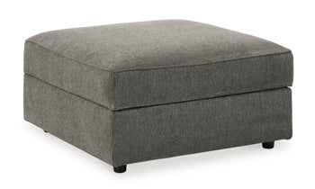 O'Phannon Putty Ottoman w/ Storage & Built-in Table Top (Online Special Price) - Ornate Home