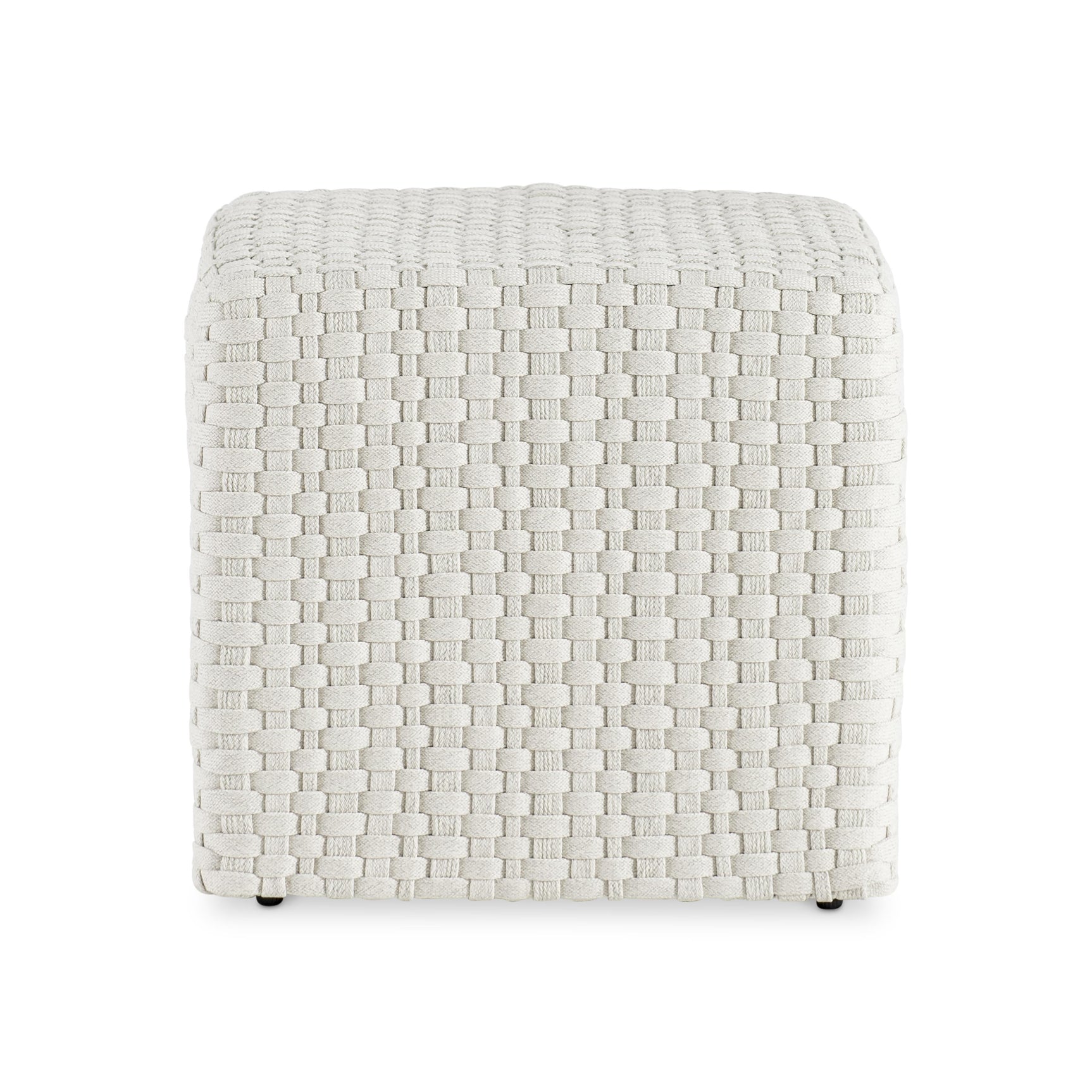 Boca White Outdoor Ottoman