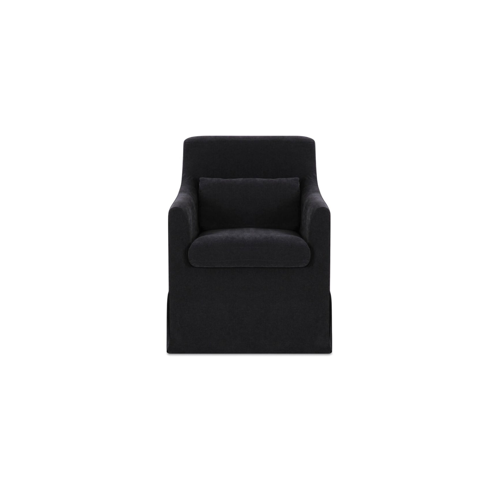 Lydia Black Slipcover Dining Chair
