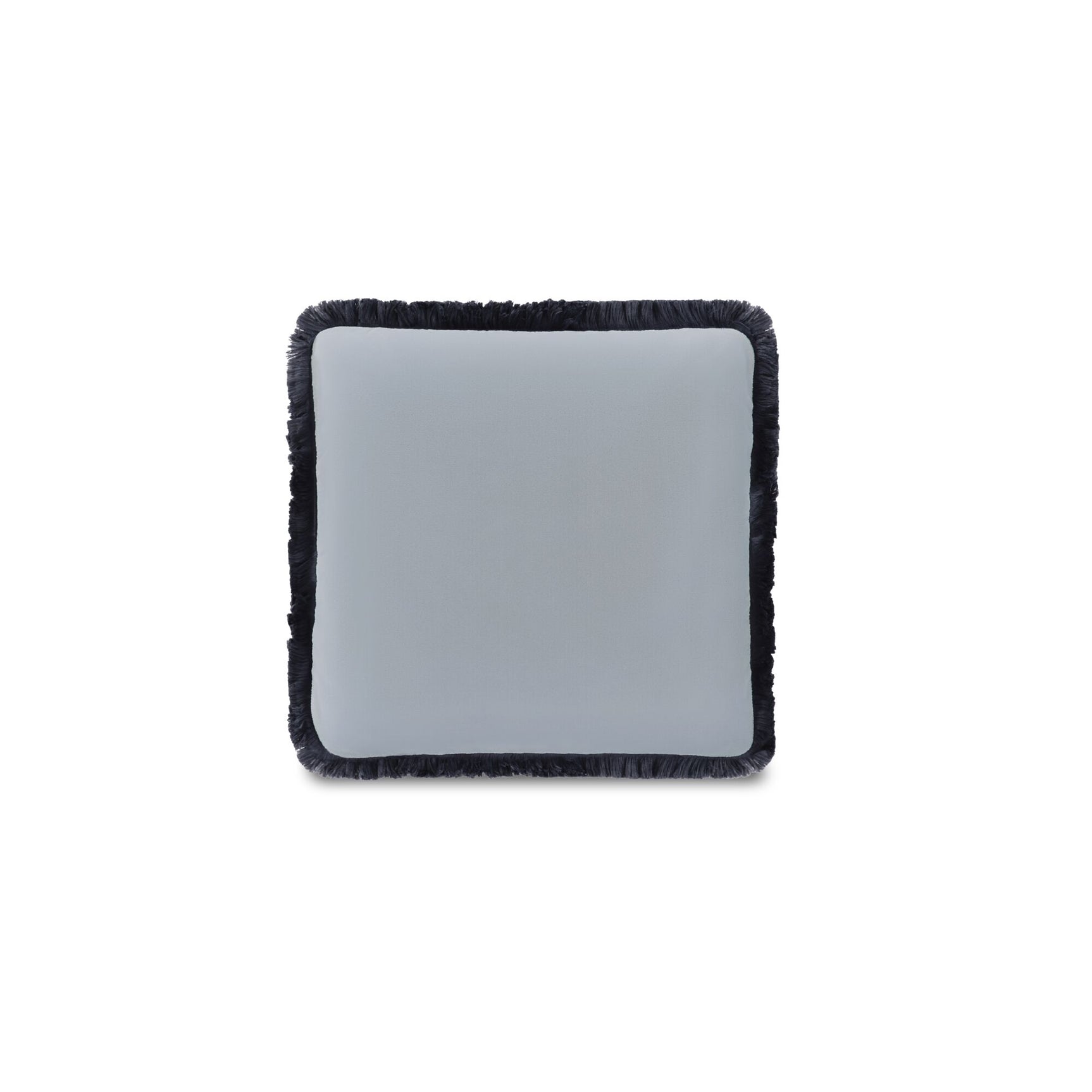 Yasmin Light Blue Faux Mohair Square Cushion