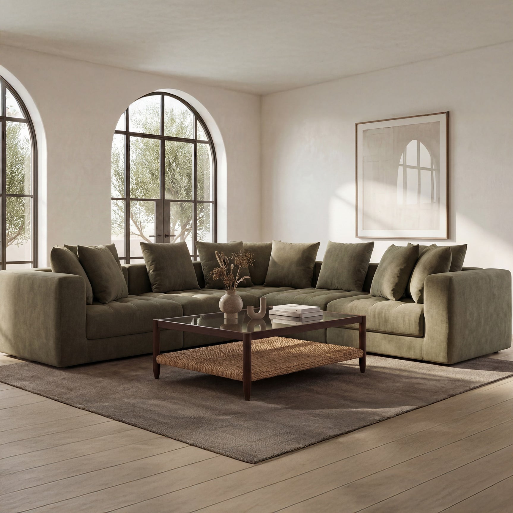 Davie Olive Classic L Modular Sectional
