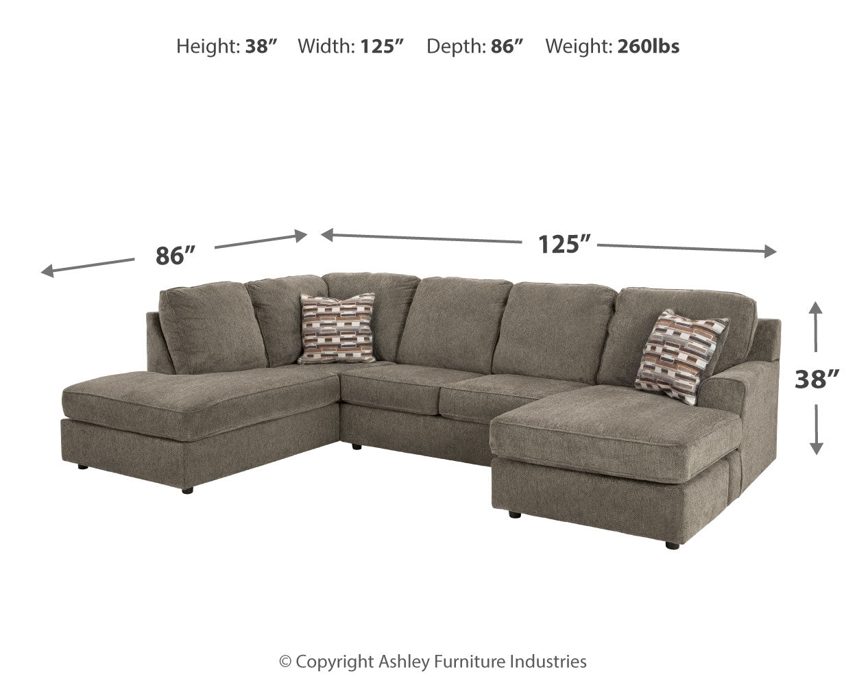 OPhannon 2-Piece Sectional and Ottoman (Online Special Price) - Ornate Home