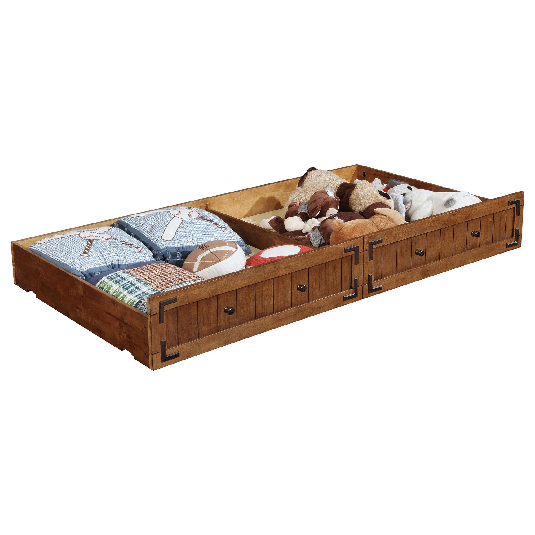 Oakdale Rustic Honey Wood Twin Daybed with Trundle - Ornate Home