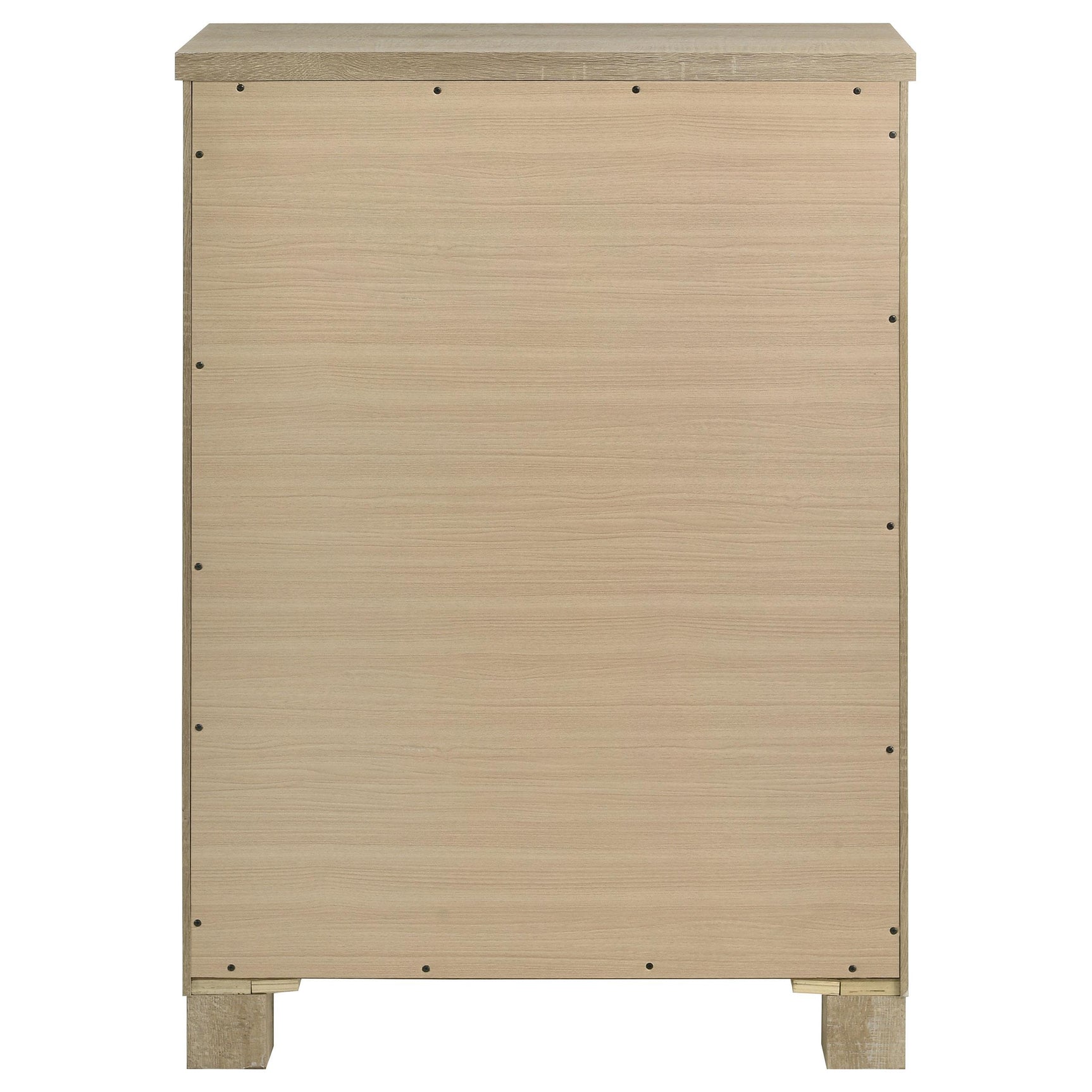 Oakglen Weathered Oak 5-drawer Bedroom Chest of Drawers - Ornate Home