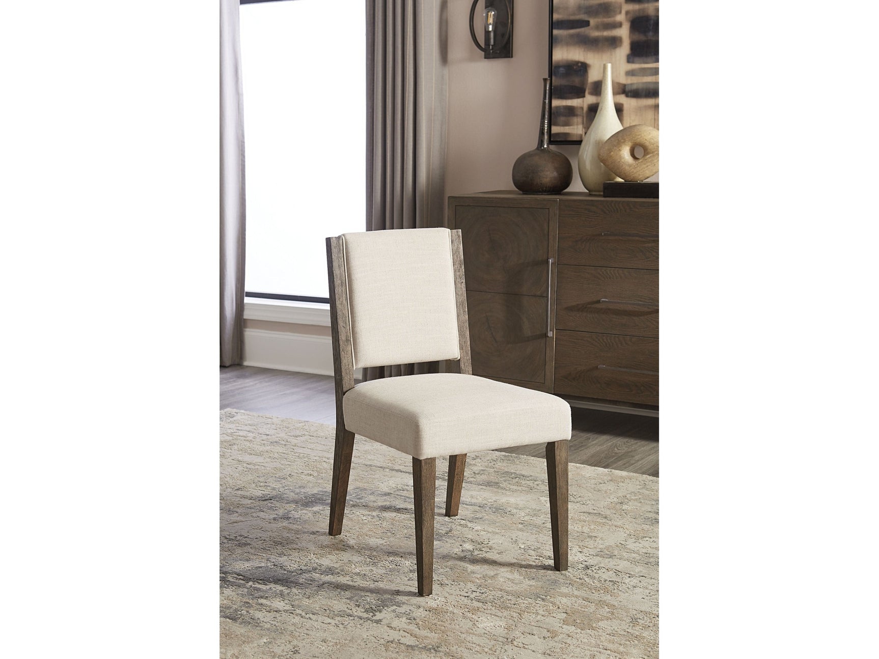 Oakland Upholstered Side Chair in Brunette (Set of 2) - Ornate Home