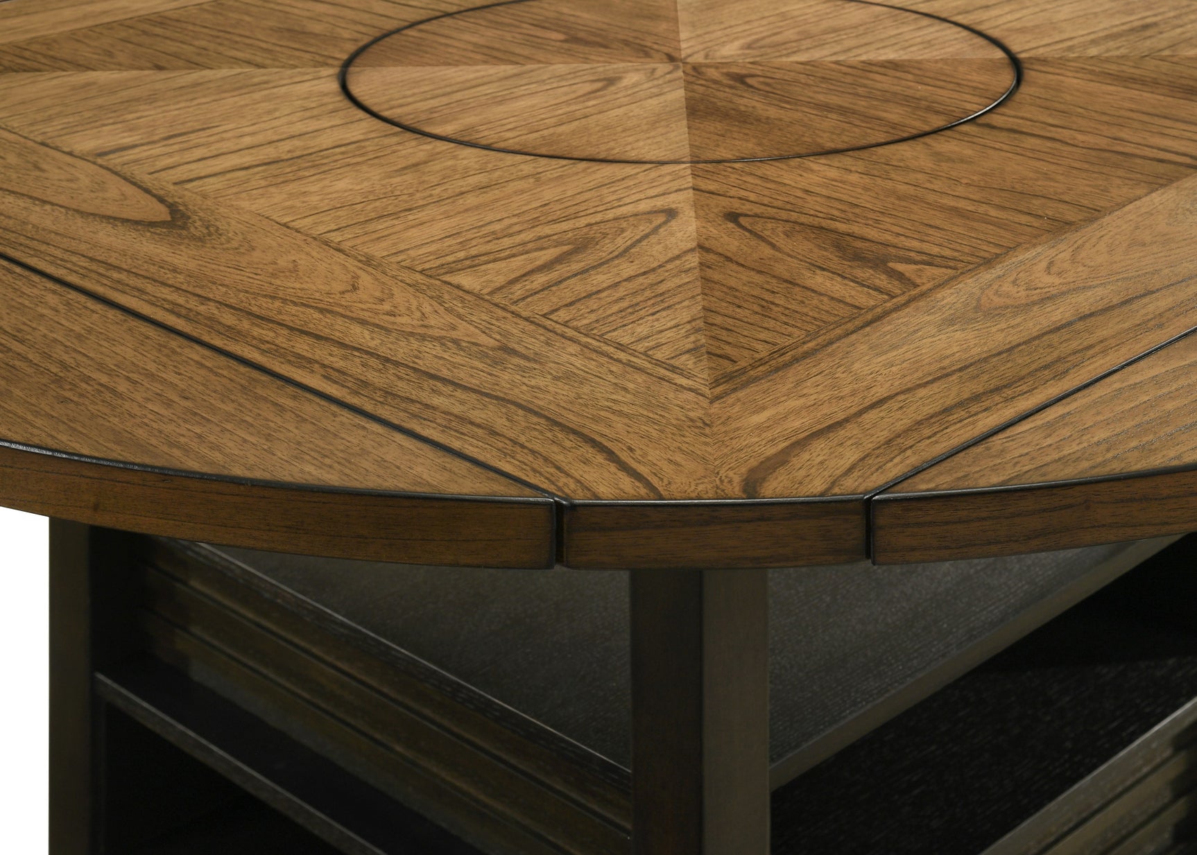 Oakly Brown Round/Square Counter Height Dining Set - Ornate Home