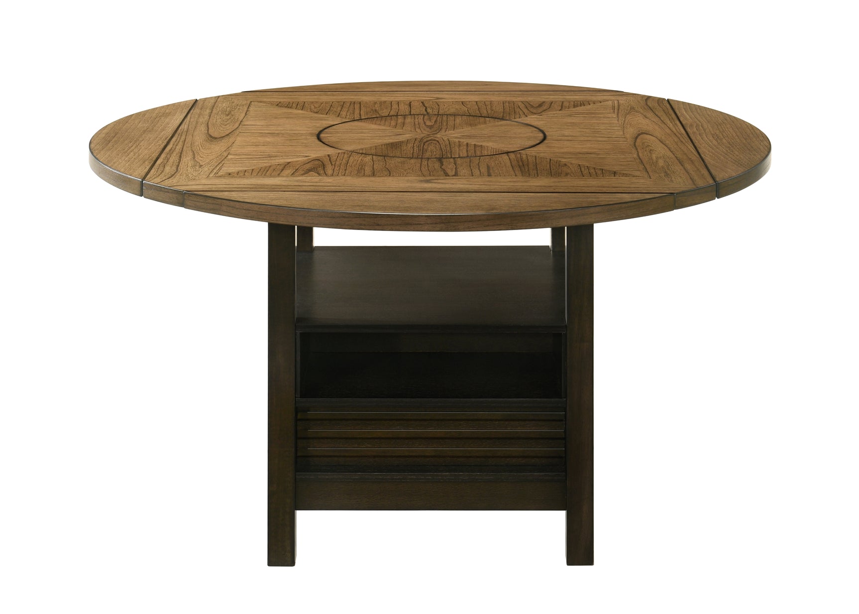 Oakly Brown Round/Square Counter Height Dining Set - Ornate Home