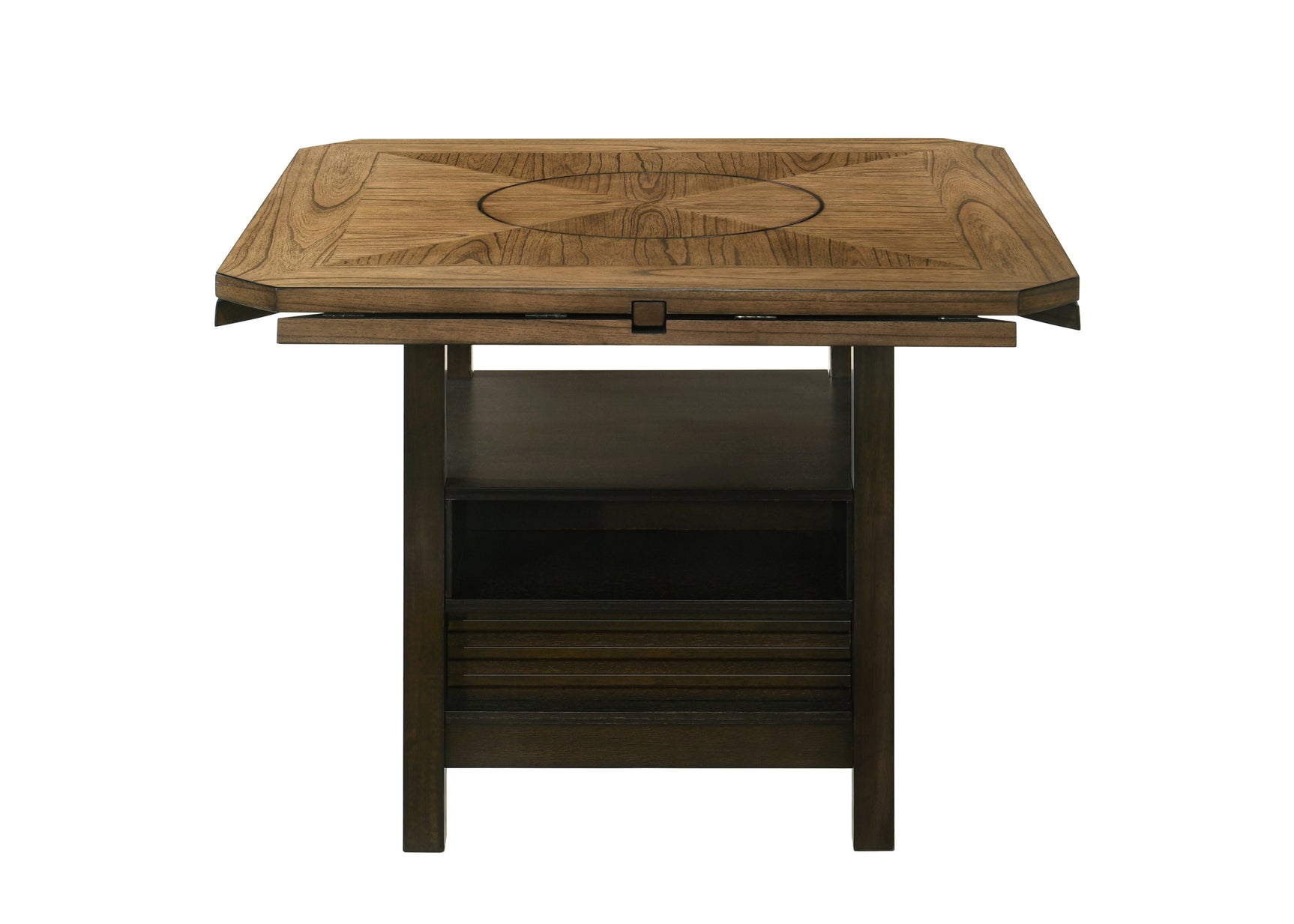 Oakly Brown Round/Square Counter Height Dining Set - Ornate Home
