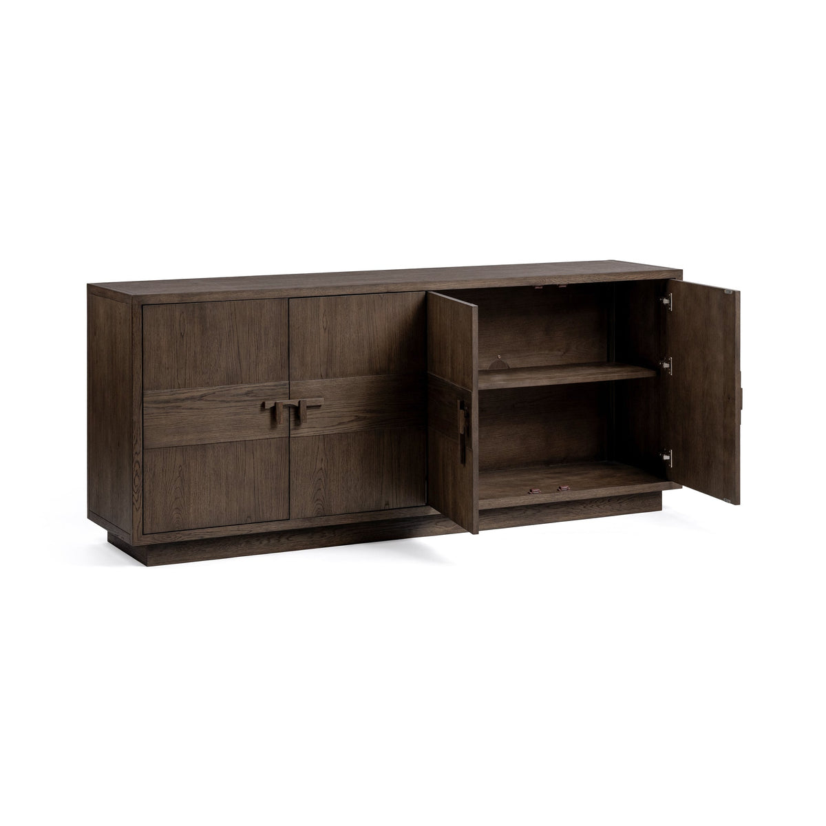 Oakridge Havana Brown 4-Door Cabinet