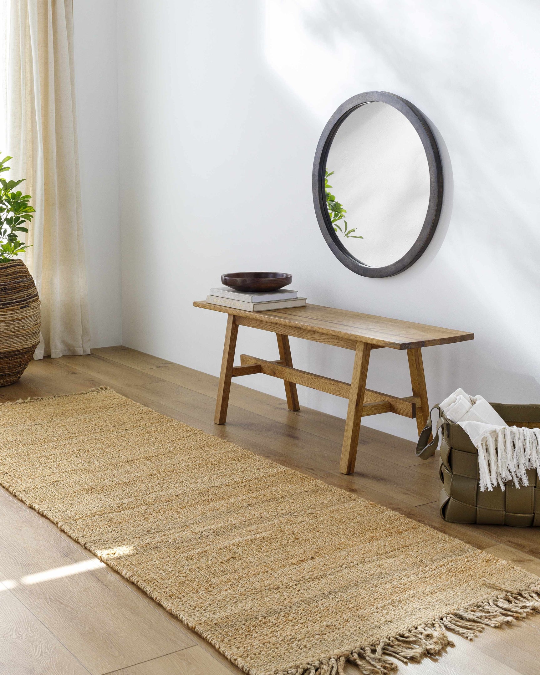 Oaks Perfect Flatweave Jute Rug - Ornate Home