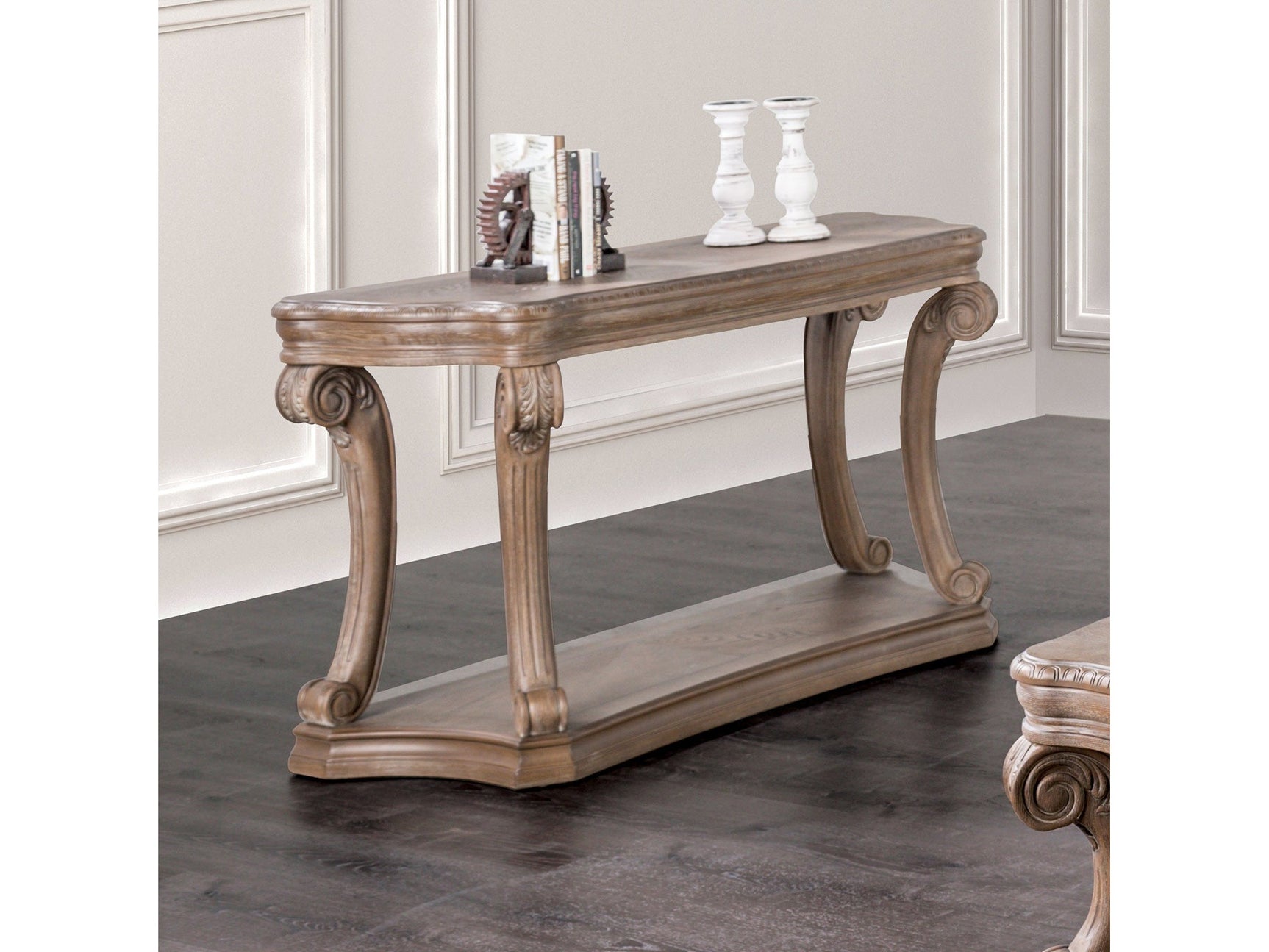 Oakway Weathered Oak Sofa Table - Ornate Home