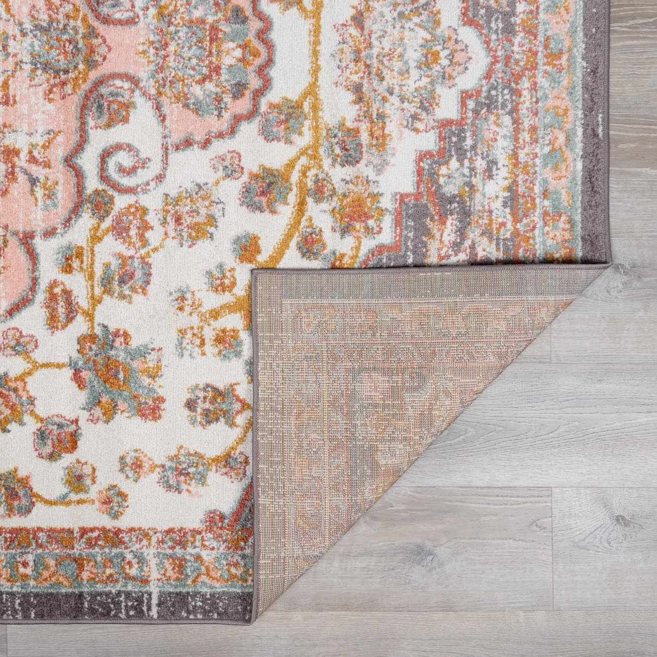 Oark Floral Medallion Area Rug - Ornate Home