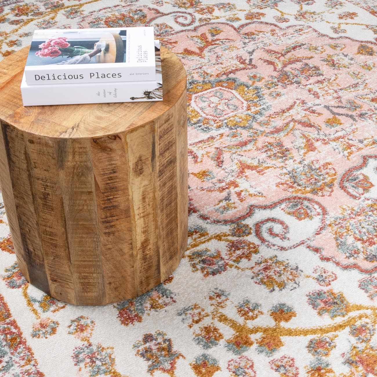 Oark Floral Medallion Area Rug - Ornate Home