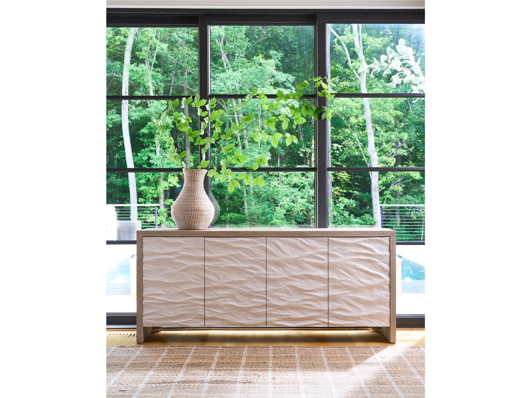 Oasis Natural Oak Credenza - Ornate Home