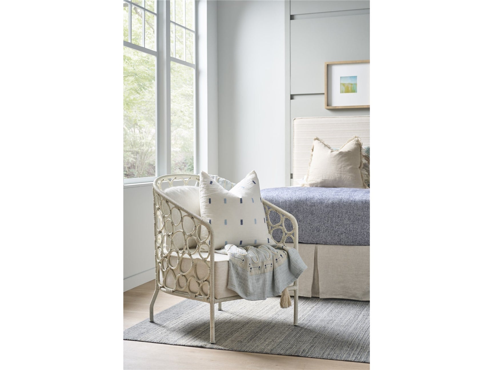 Oasis Nomad Snow/Pebble Accent Chair - Ornate Home