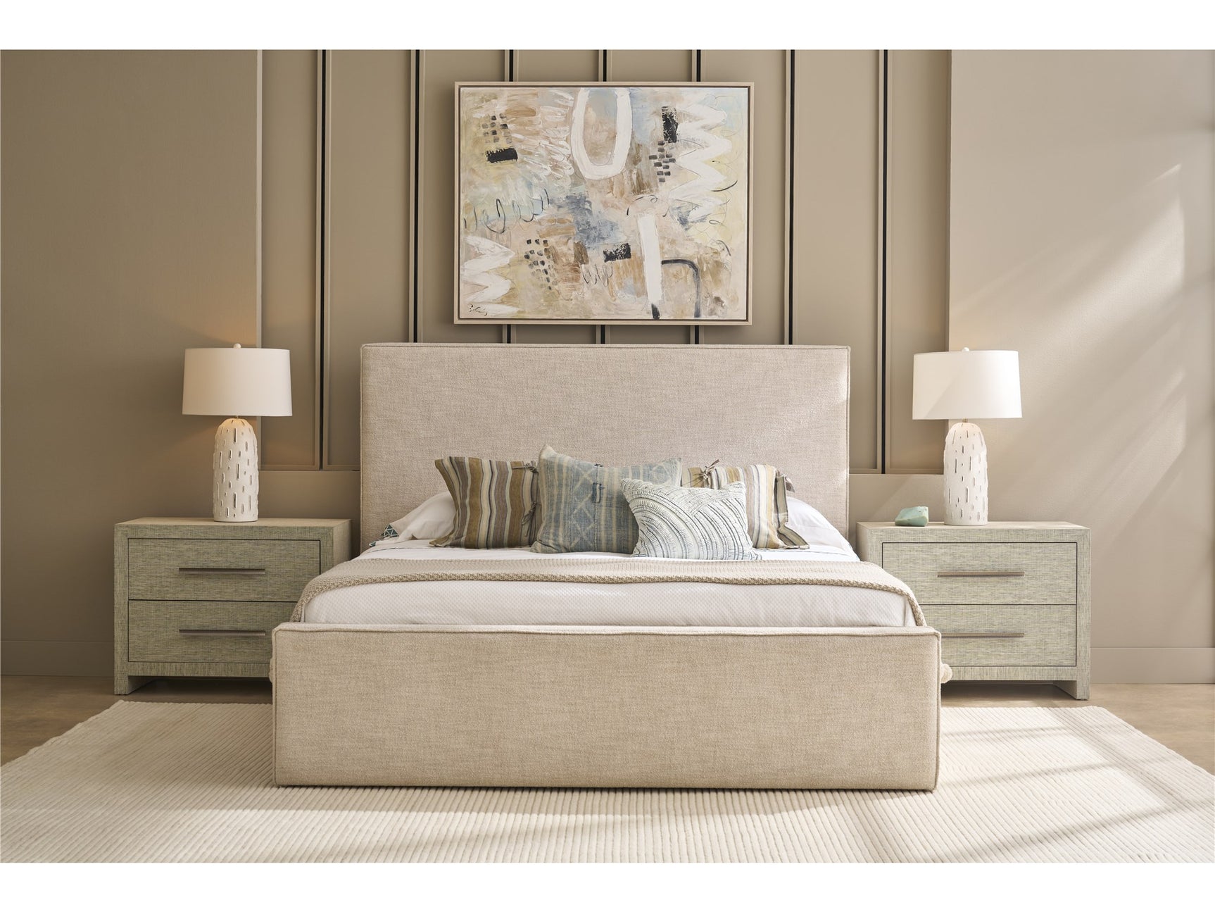 Oasis Seascape 3 Drawers Nightstand - Ornate Home