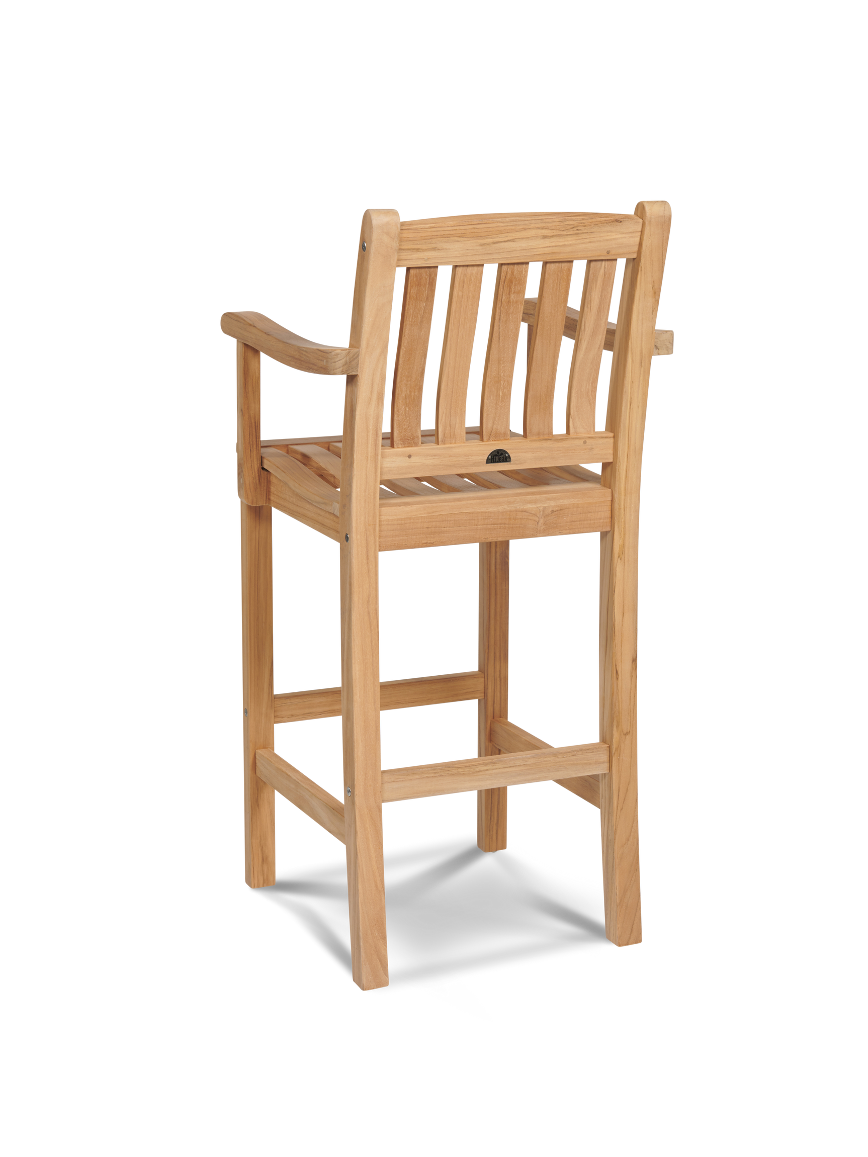 Oasis Teak Outdoor Bar Height Dining Armchair - Ornate Home