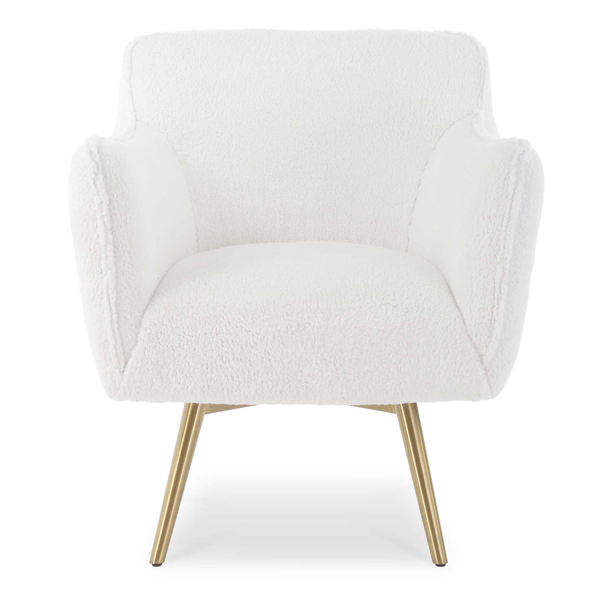 Oasis White Swivel Chair - Ornate Home