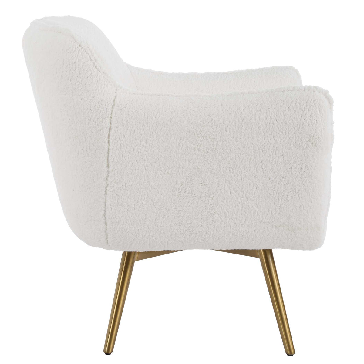 Oasis White Swivel Chair - Ornate Home