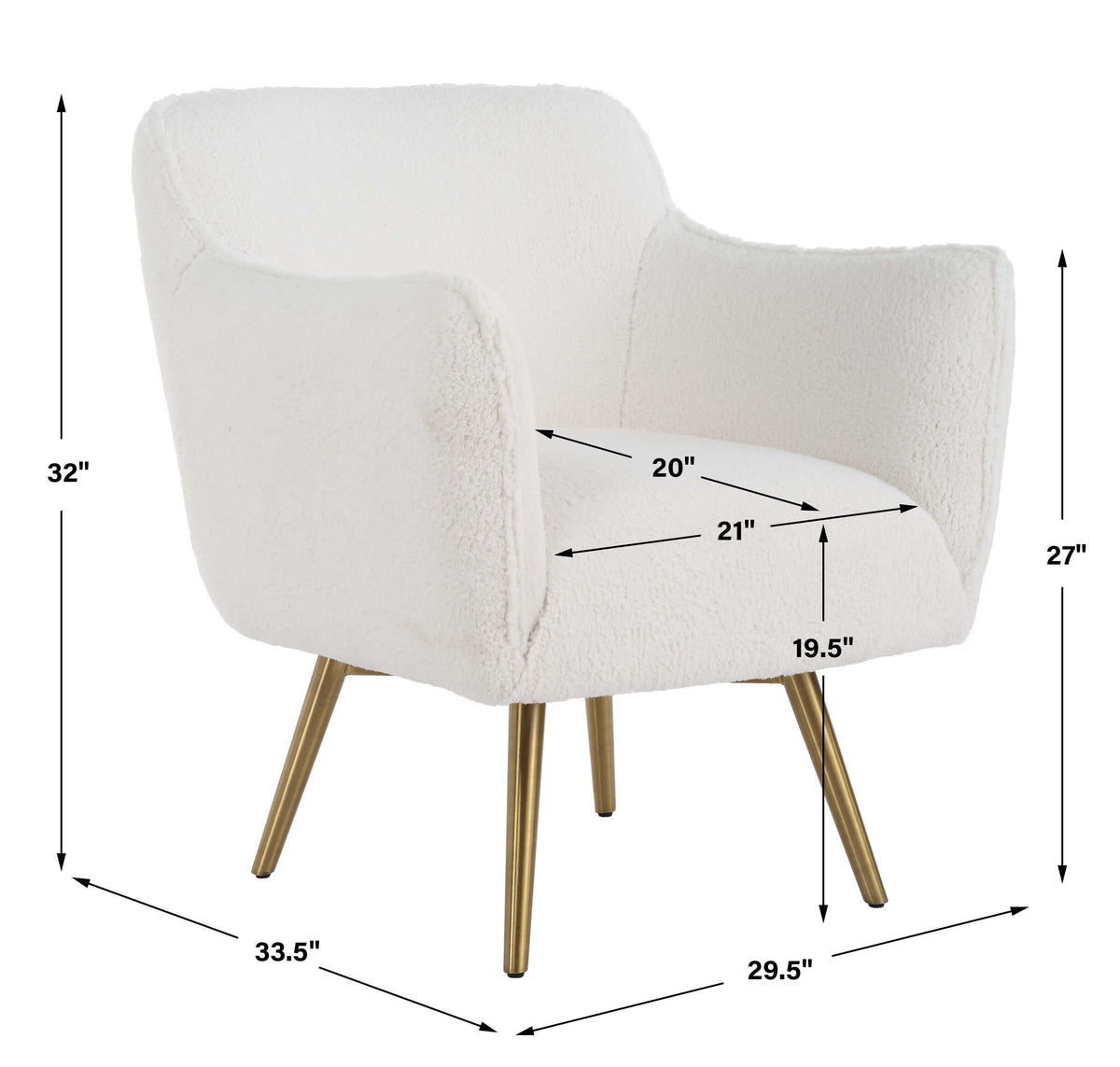 Oasis White Swivel Chair - Ornate Home