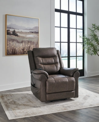 Oatman Umber Power Lift Recliner (Online Special Price) - Ornate Home