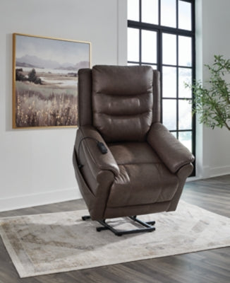 Oatman Umber Power Lift Recliner (Online Special Price) - Ornate Home