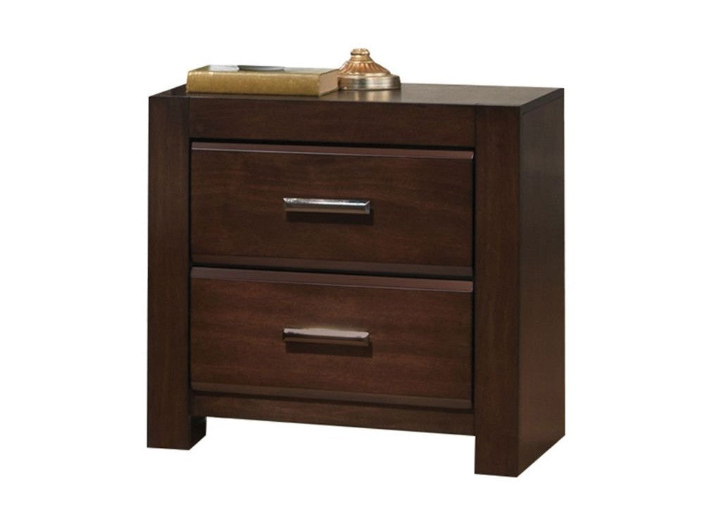 Oberreit 2 Drawer Nightstand in Walnut 25793 - Ornate Home