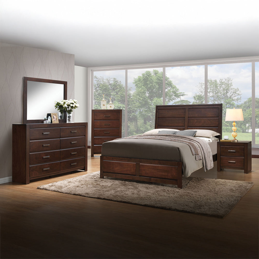 Oberreit Walnut Eastern King Bed - Ornate Home