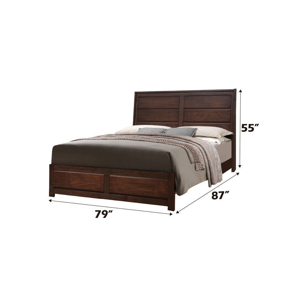 Oberreit Walnut Eastern King Bed - Ornate Home