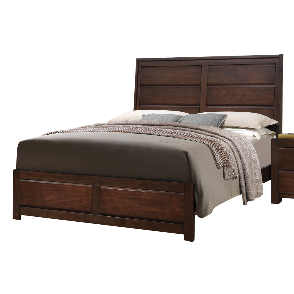Oberreit Walnut Eastern King Bed - Ornate Home