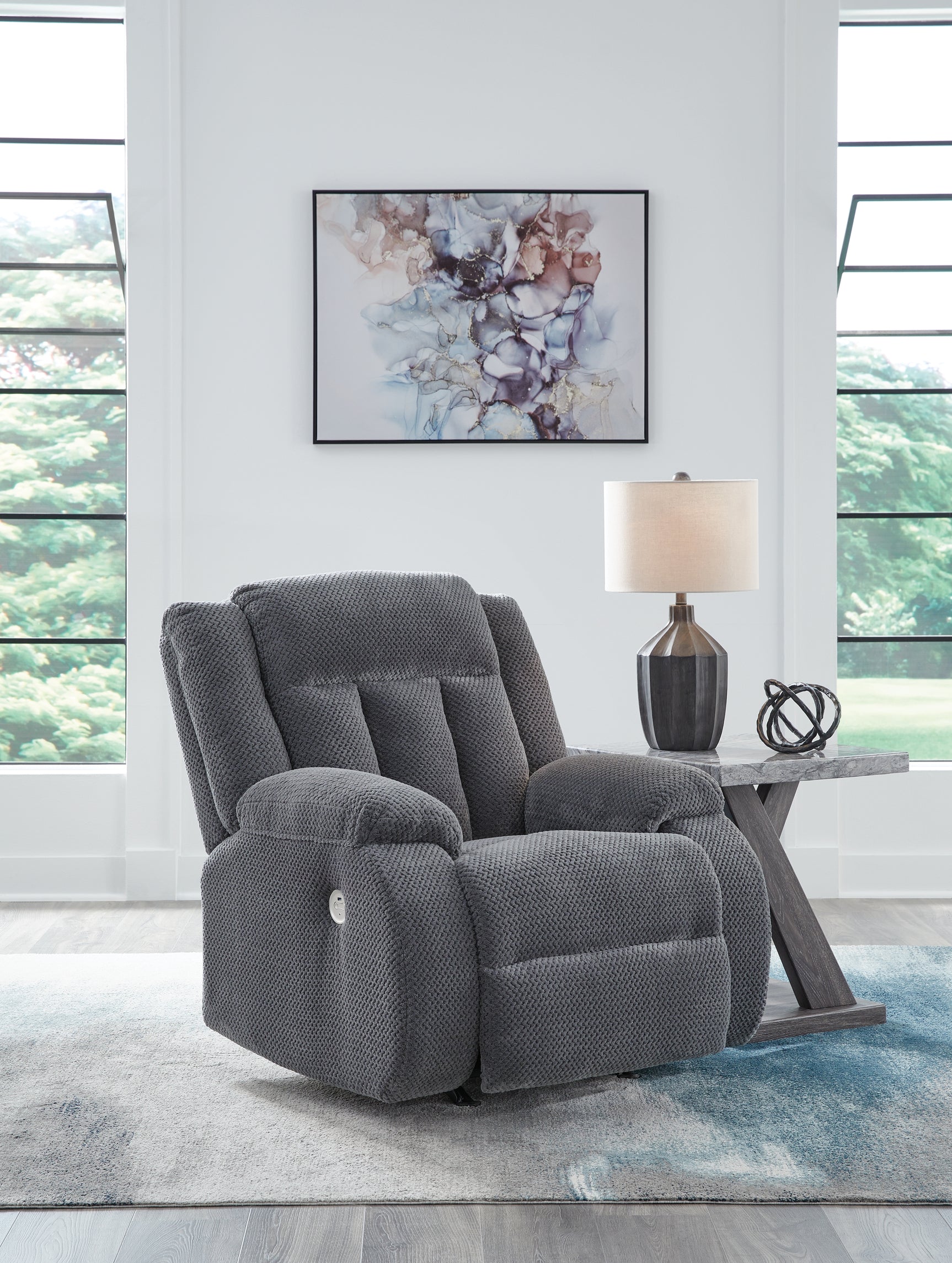 Observation Steel Power Reclining Sofa and Power Recliner - Ornate Home