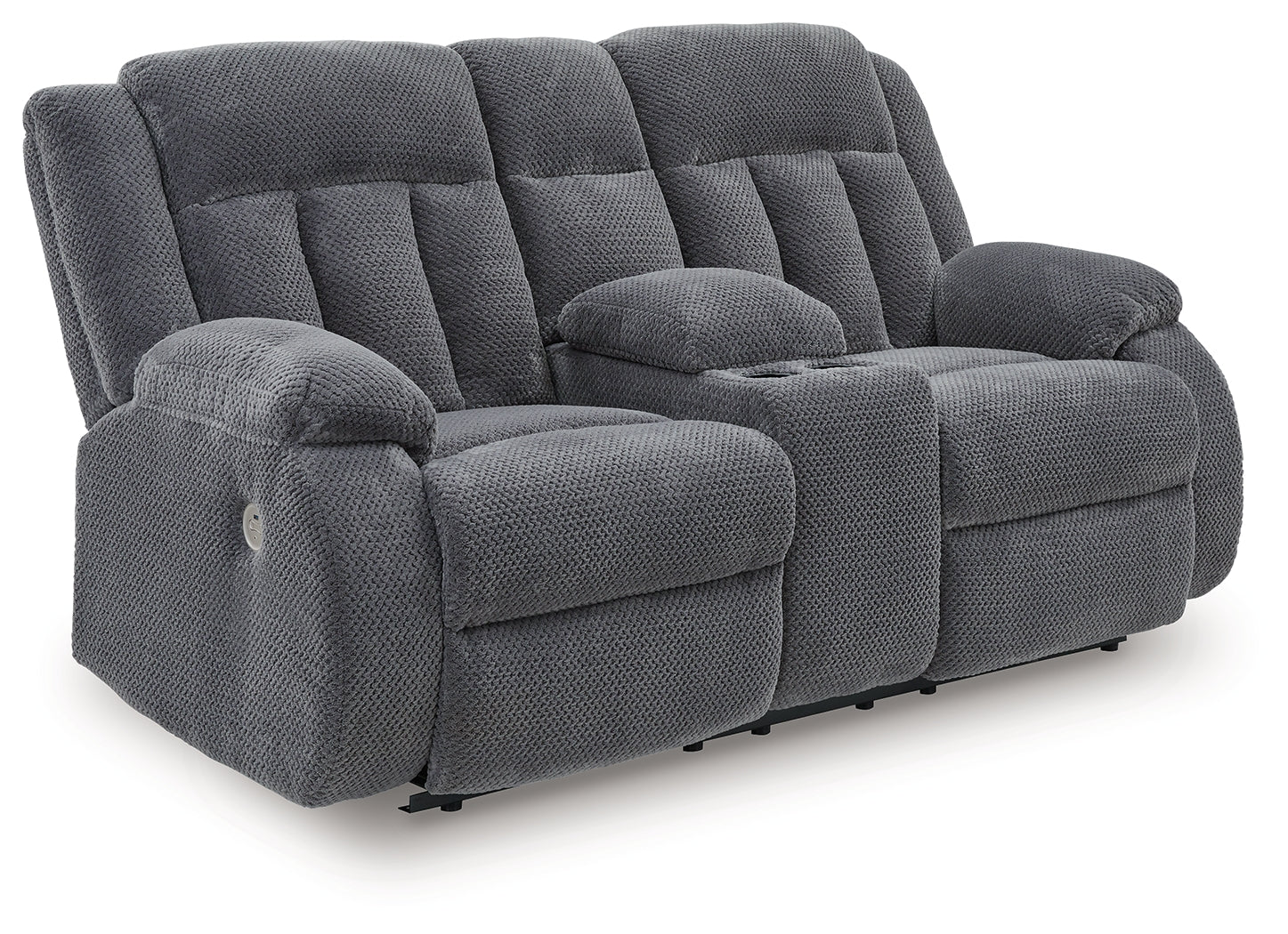 Observation Steel Reclining Power Loveseat w/Console (Online Special Price) - Ornate Home