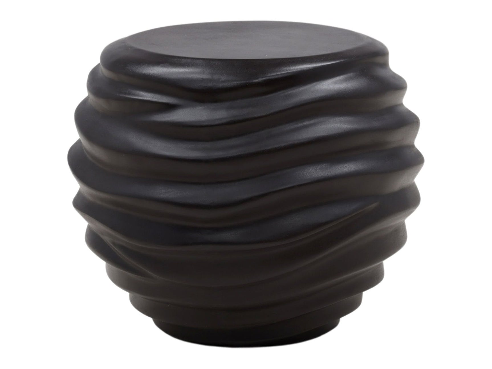 Oceanne Black Outdoor Side Table - Ornate Home