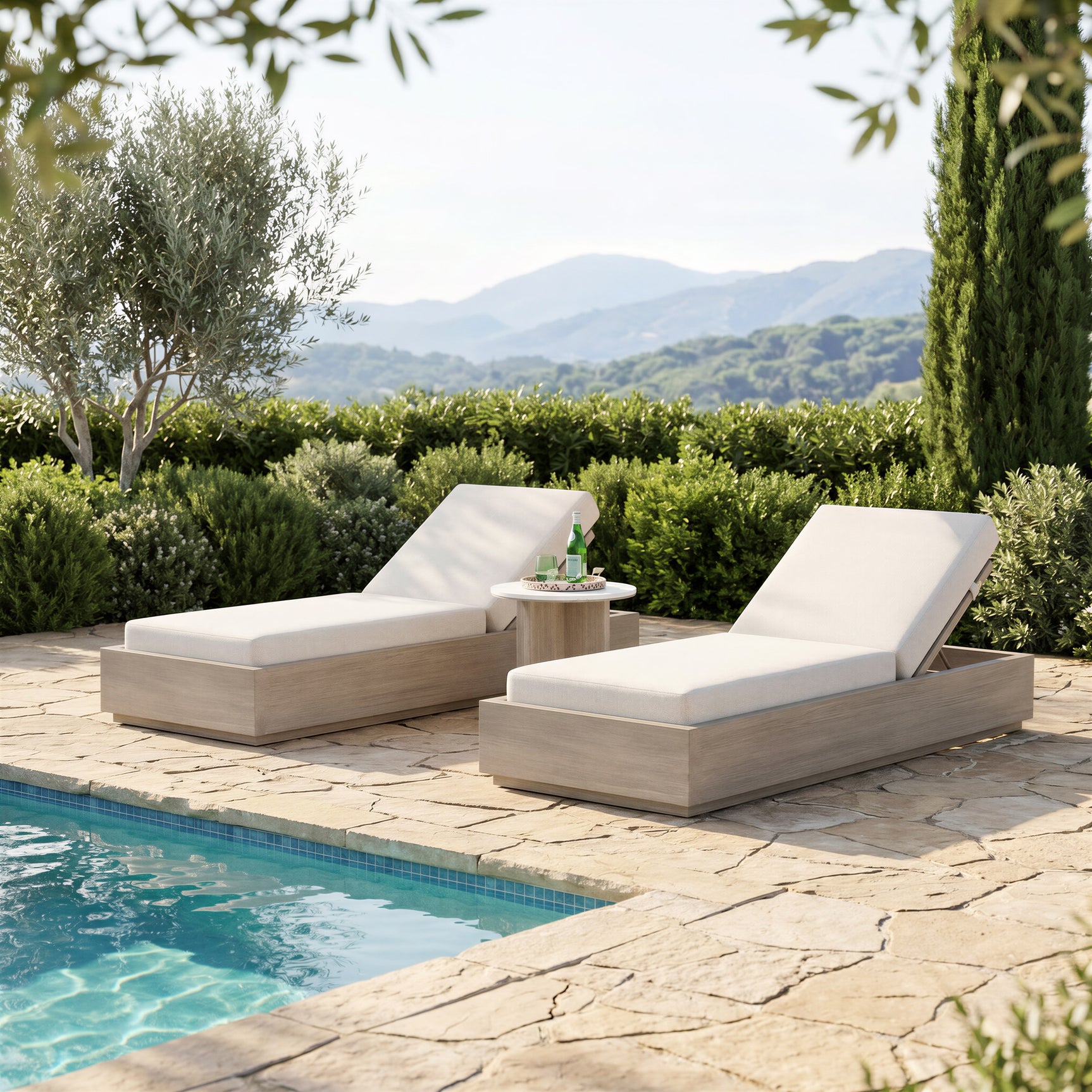 Oceanveil White Side Table