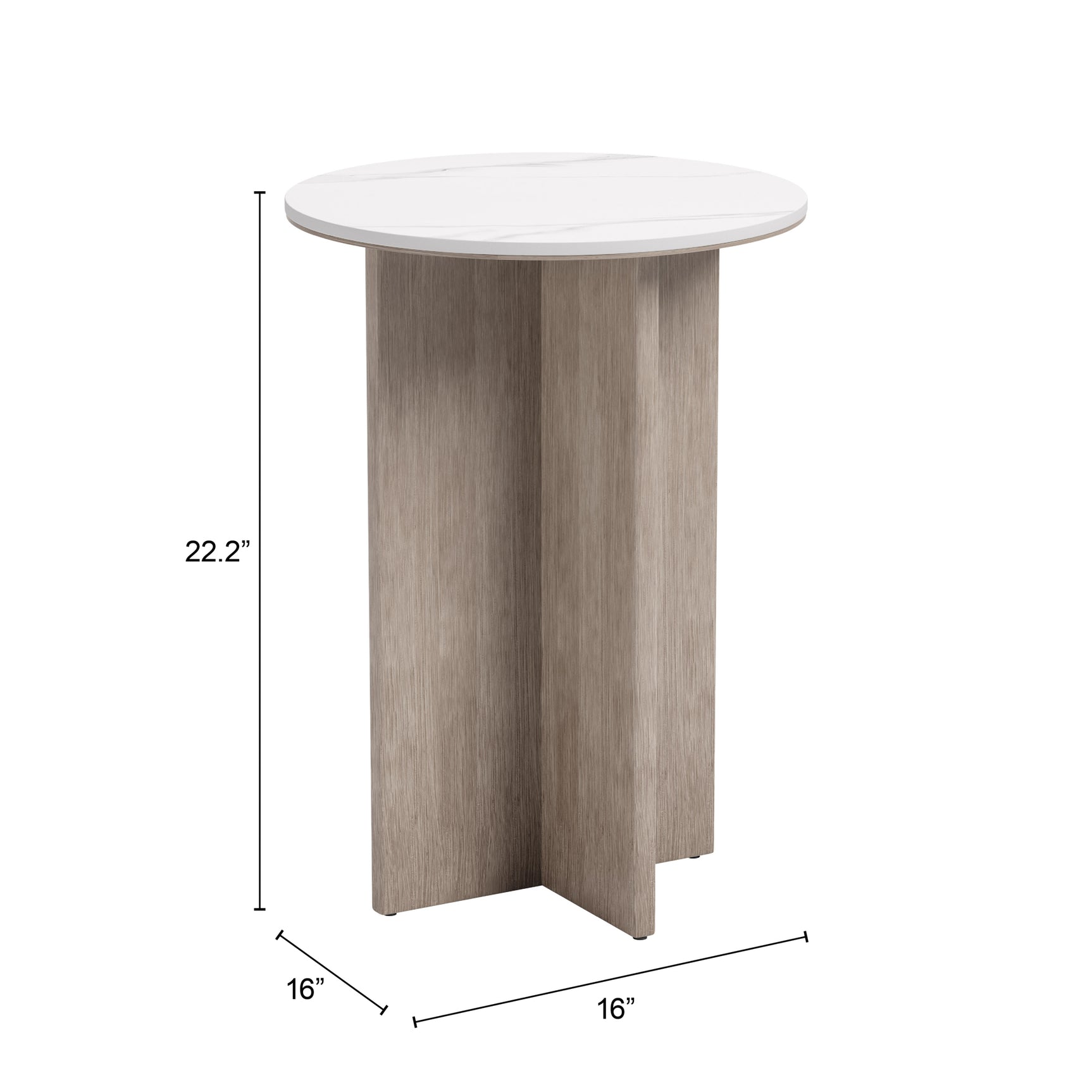 Oceanveil White Side Table