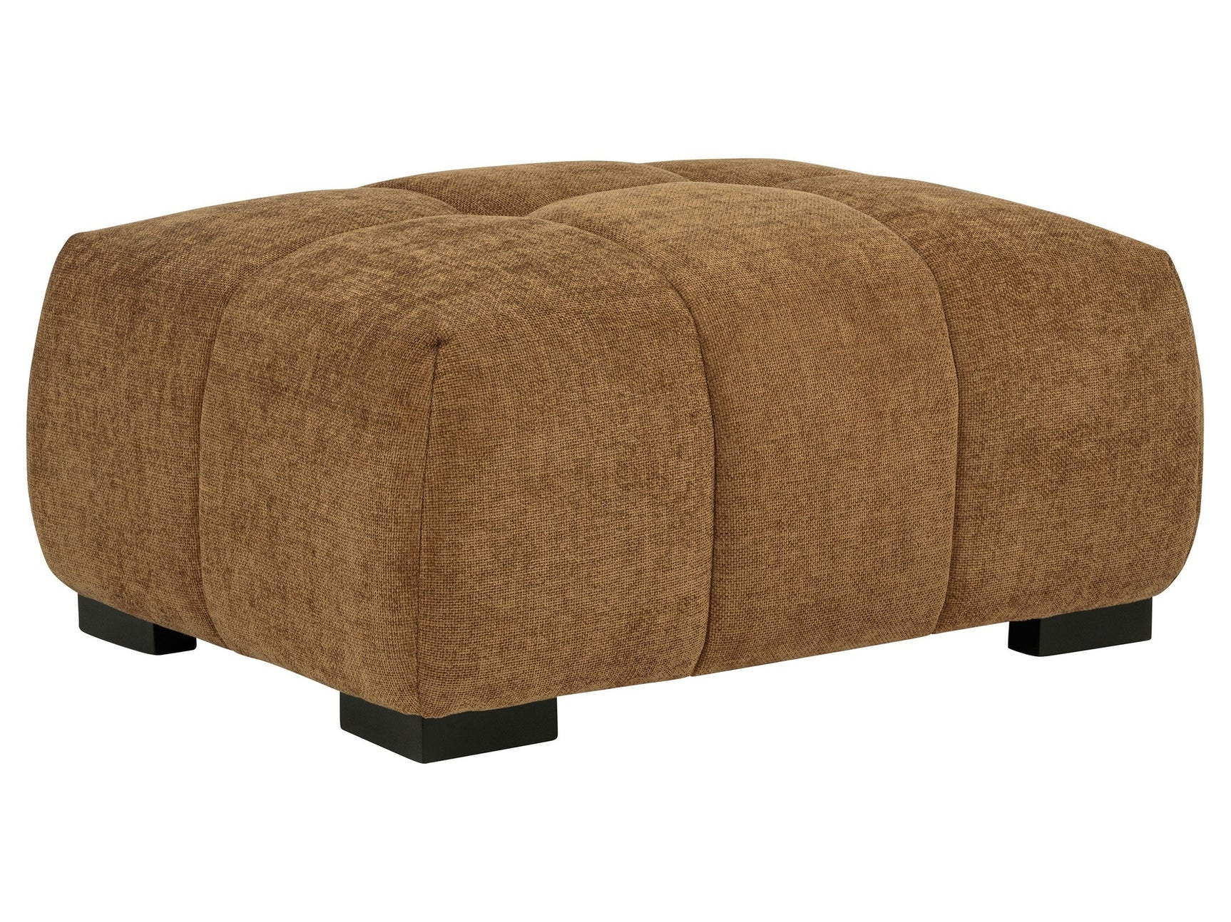 Octavia Amber Upholstered Rectangular Ottoman - Ornate Home