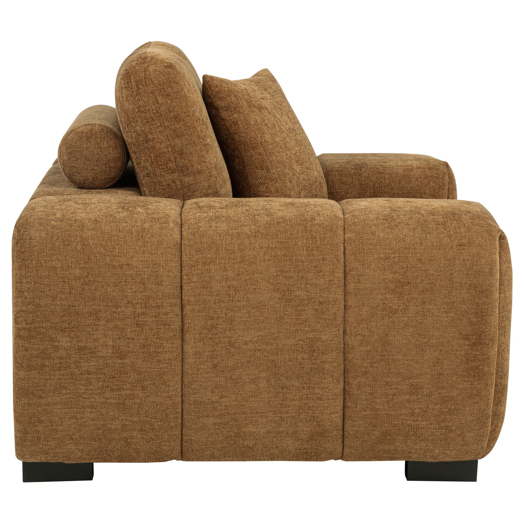 Octavia Amber Upholstered Track Arm Accent Chair - Ornate Home