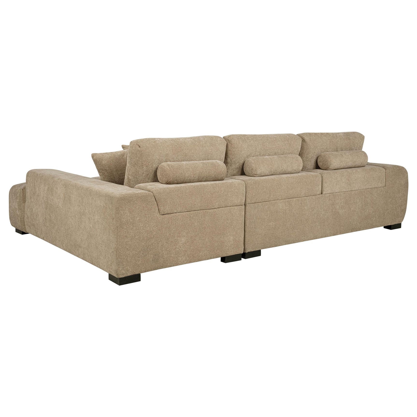 Octavia Camel Upholstered Sectional Chaise Sofa - Ornate Home