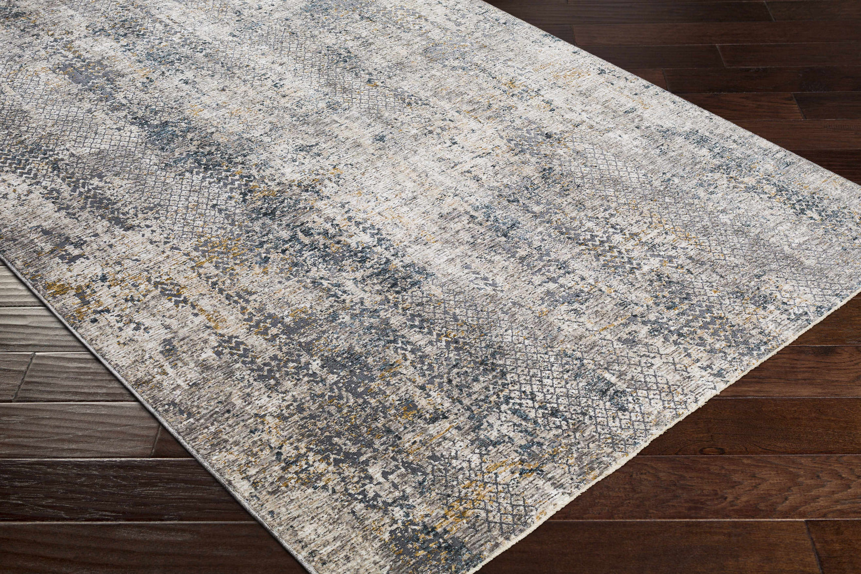 Odell Abstract Luxe Fringe Rug - Ornate Home