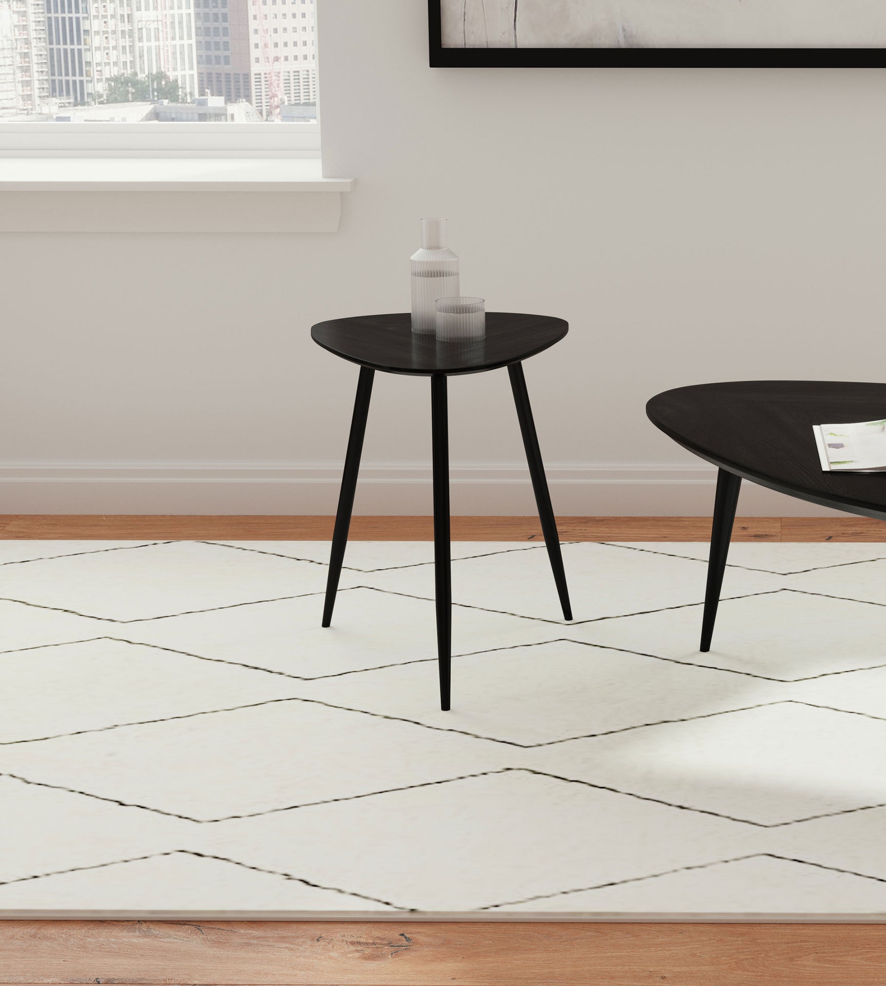 Odessa Black End Table - Ornate Home