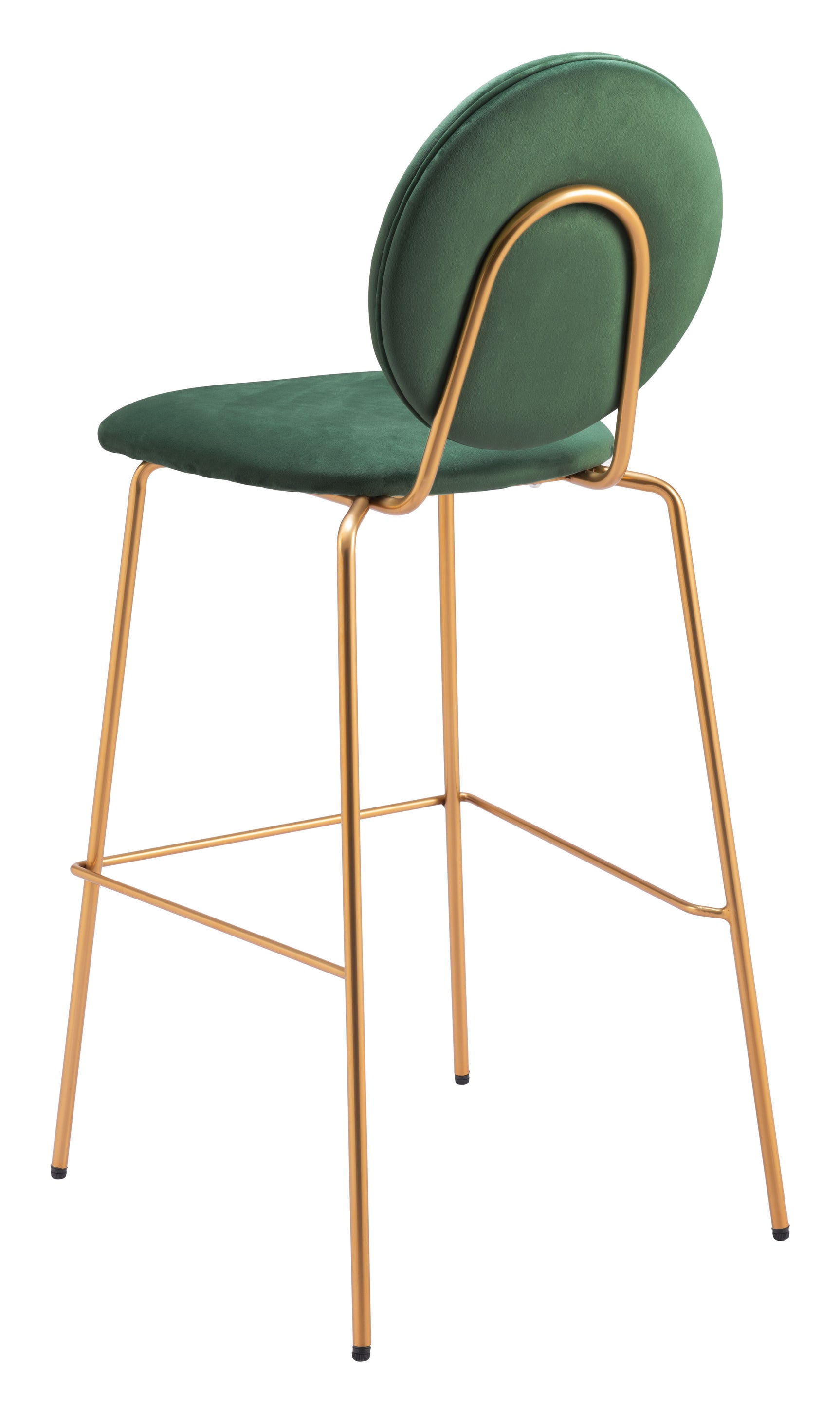 Odessa Green & Gold Barstool (Set of 2) - Ornate Home
