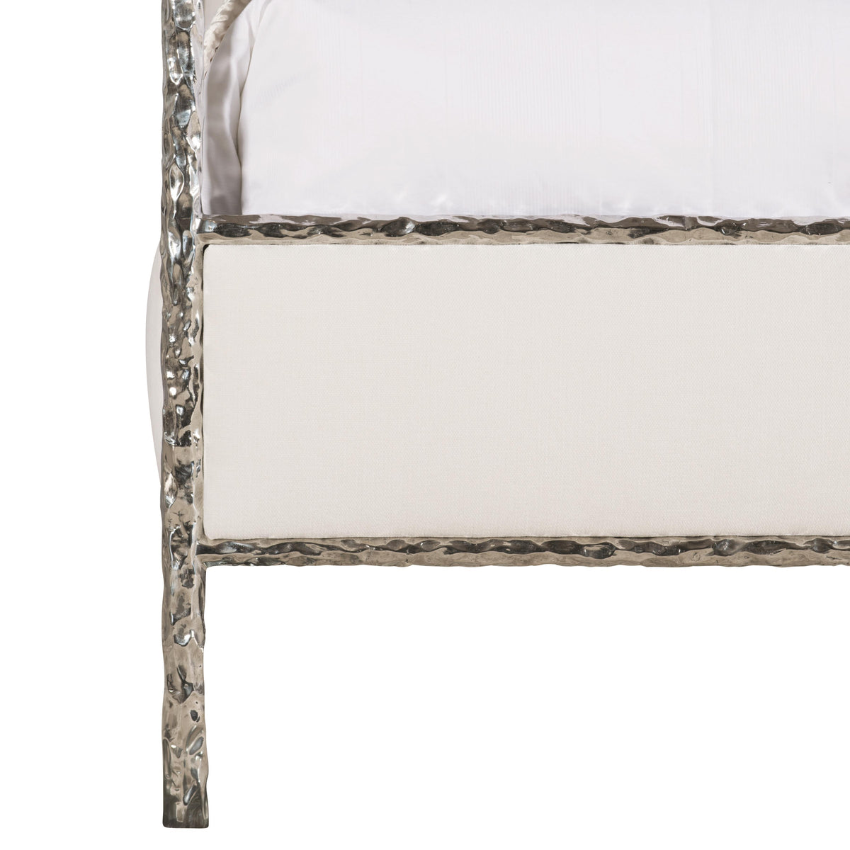 Odette Silver/Nickel King Canopy Bed - Ornate Home
