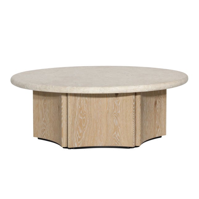 Oja Natural Wash/Cream Coffee Table - Ornate Home