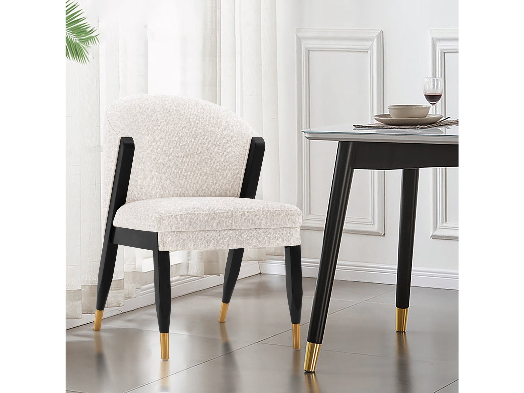 Ola Dining Chair in Cream - Ornate Home