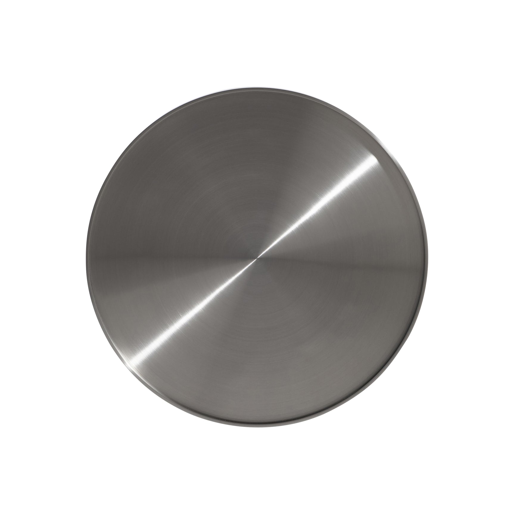 Olan Brushed Stainless Steel/Catia Black Accent Table - Ornate Home